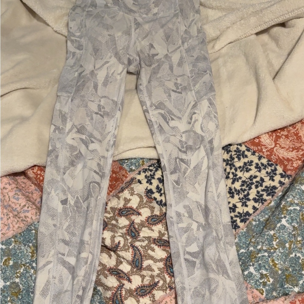 lululemon athletica Gray Patterned Leggings